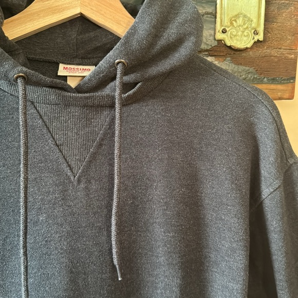 2/$18 Mossimo Grey Long Hoodie Sweater Dress Tunic Size XS - Picture 11 of 16